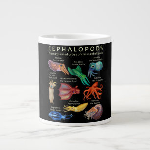 Taza De Café Gigante El pulpo cefalópodo calamitoso