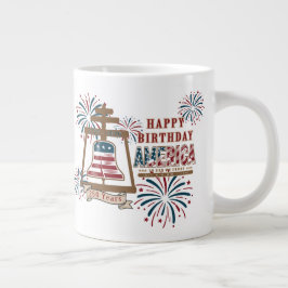 Taza De Café Gigante El Raincross del 250 aniversario de América junto