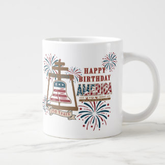 Taza De Café Gigante El Raincross del 250 aniversario de América junto