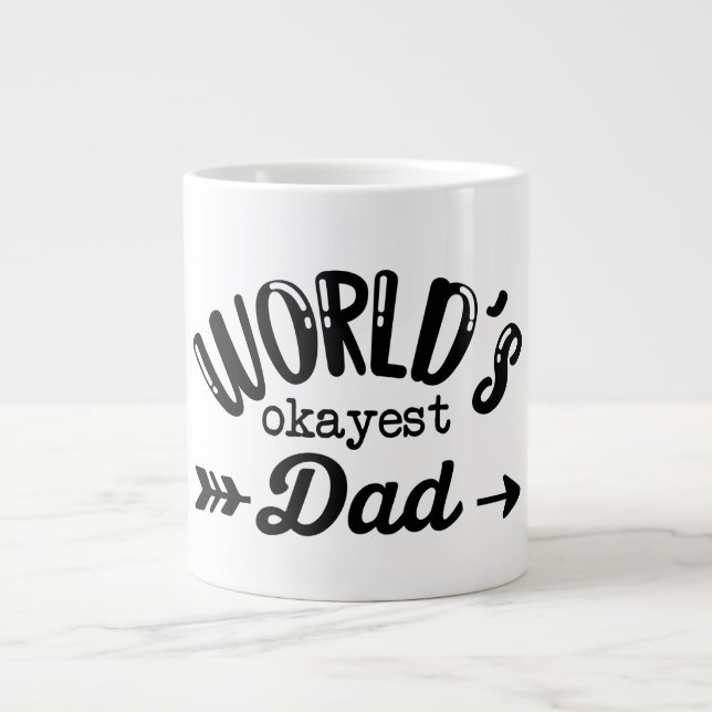 Taza De Café Gigante el regalo de papá más bueno del mundo para papá (Frente)
