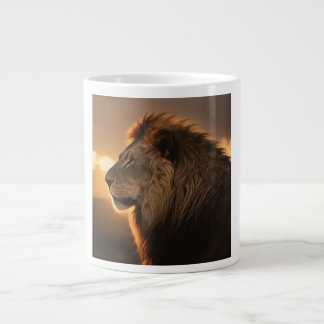 Taza De Café Gigante el Rey de los Mugs: El majestuoso Jumbo del León