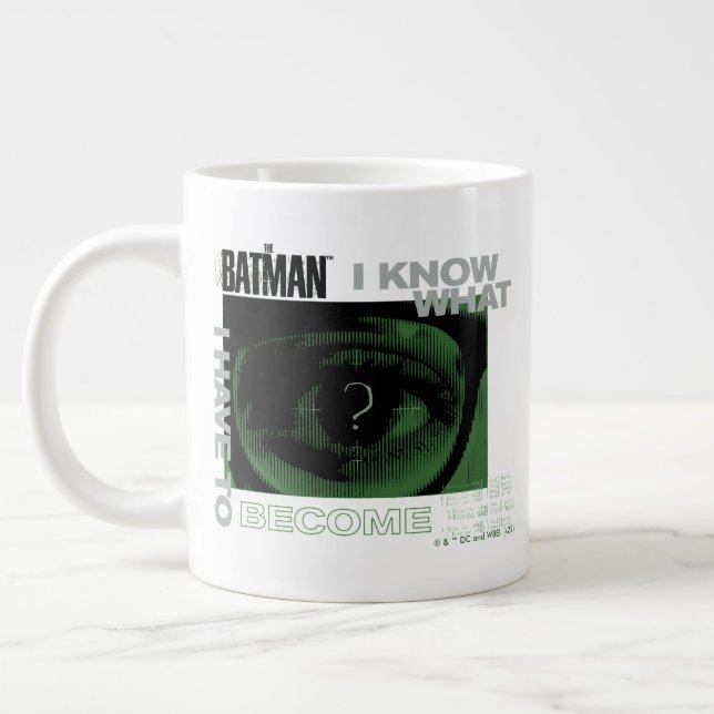 Taza De Café Gigante El Riddler "Sé Lo Que Tengo Que Convertirme" (Izquierda)