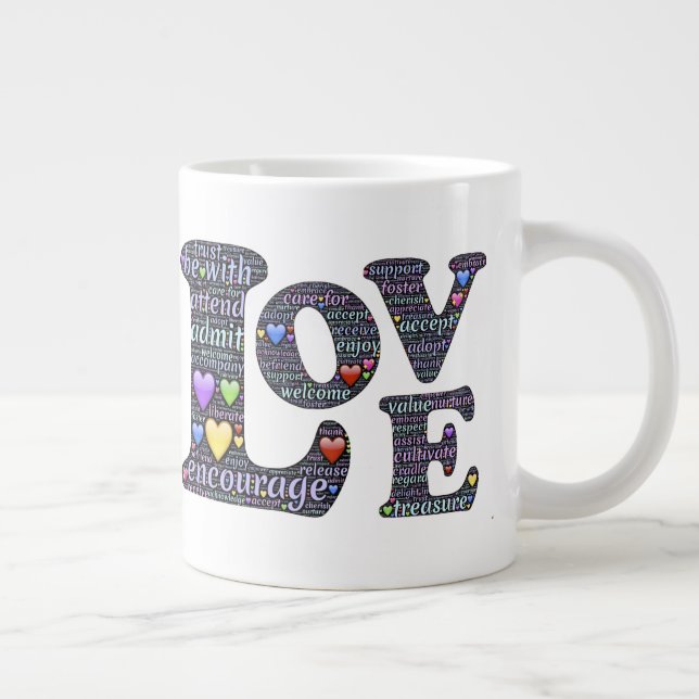 Taza De Café Gigante El significado del amor (Derecha)