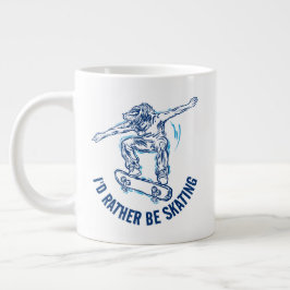 Taza De Café Gigante El Skater Hace Mediodía, Más Que Patinar