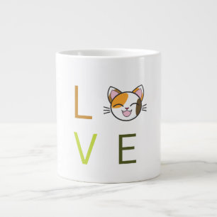 Taza De Café Gigante El tazón de cerámica del "amor"