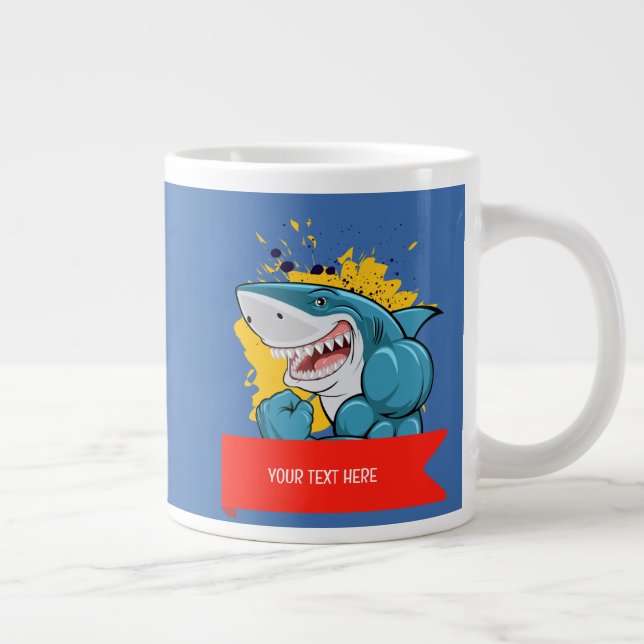 TAZA DE CAFÉ GIGANTE EL TIBURÓN  (Derecha)