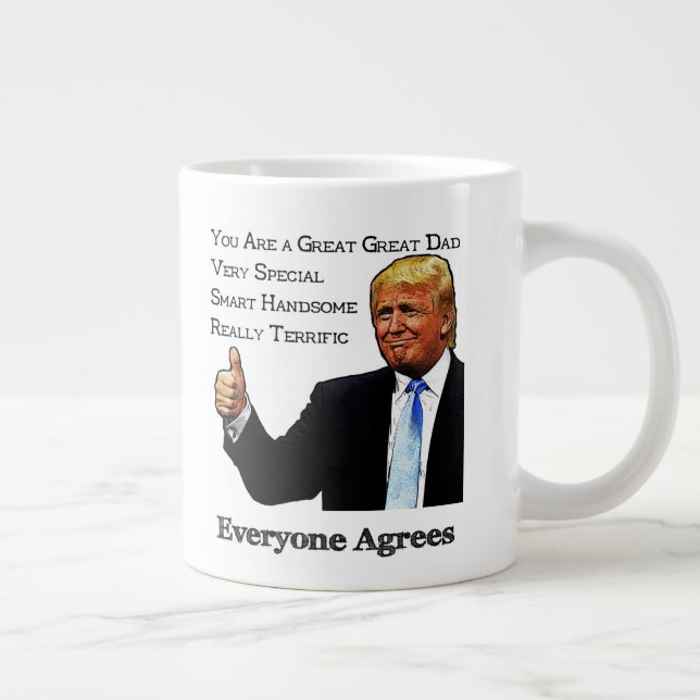 Taza De Café Gigante El triunfo endosa como gran gran papá (Derecha)
