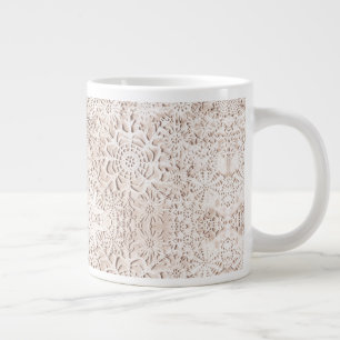 Taza De Café Gigante El viejo crochet de nieve de Lillien hace la Copa 