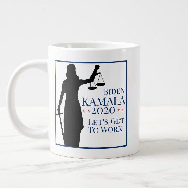 Taza De Café Gigante Elecciones 2020 de Biden Harris (Izquierda)