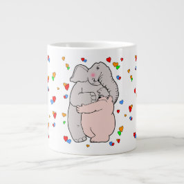 Taza De Café Gigante Elefant und Bär umarmen