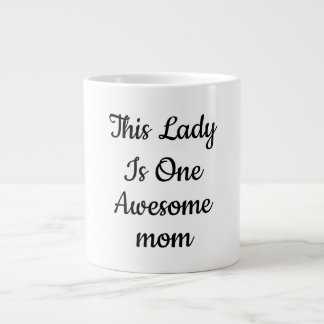 Taza De Café Gigante Elegante guión de café "Una mamá increíble"