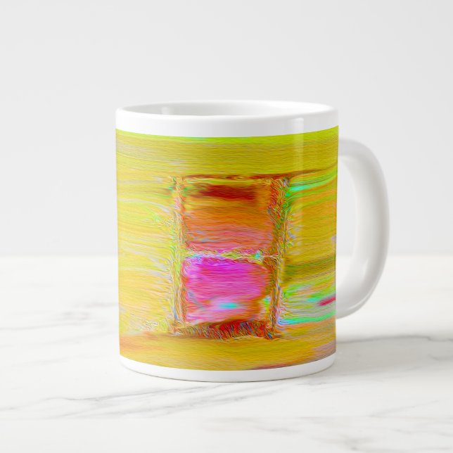 Taza De Café Gigante Elegante pintura artística oscura de invierno noct (Derecha)