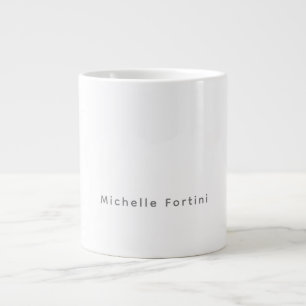 Taza De Café Gigante Elegante Plano Simple Minimalista