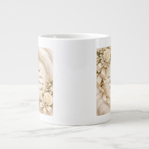 Taza De Café Gigante Elegantes padres Rosa marfil Dua Inspiradora