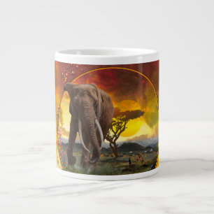 Taza De Café Gigante Elephant Guardian "Los vínculos que atan"