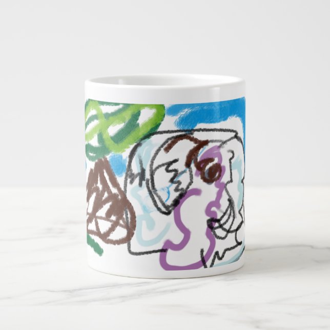 Taza De Café Gigante Elephant SET (Frente)