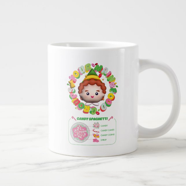 Taza De Café Gigante Elf the Movie | Cuatro grupos principales de alime (Derecha)