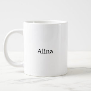 Taza De Café Gigante eliminar texto agregar propio diseño Jumbo