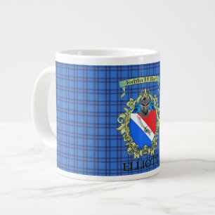 Taza De Café Gigante Elliott Escudo y Tartán