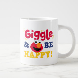 Taza De Café Gigante Elmo Ríe y Sé Feliz