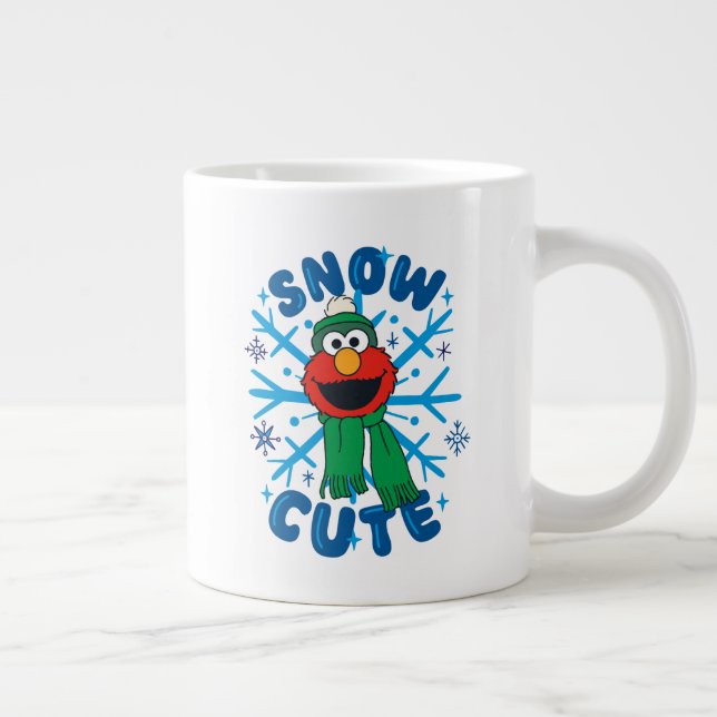 Taza De Café Gigante Elmo Snow Cute (Derecha)