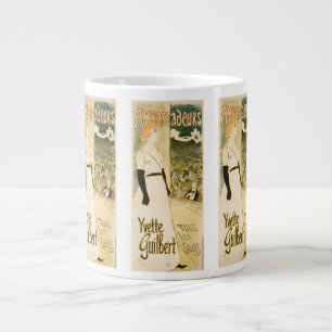 Taza De Café Gigante Embajadores Yvette Guilbert por Theophile Steinlen
