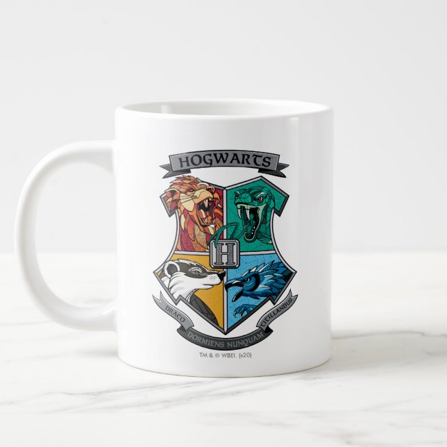Taza De Café Gigante Emblema cruzado HOGWARTS™ (Izquierda)