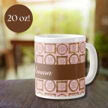 Emma de Jane Austen Cita Jumbo Mug Personalizado