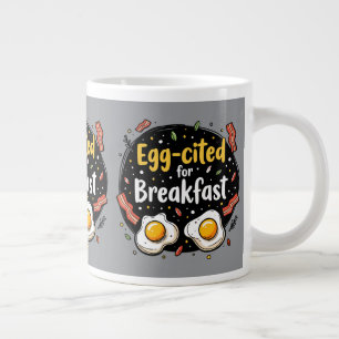 Taza De Café Gigante Emocionado por el diseño divertido de broma para c
