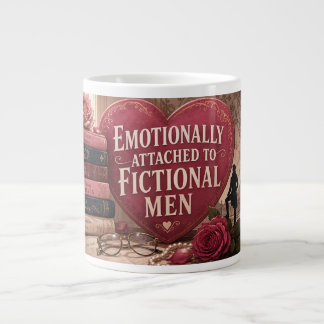 Taza De Café Gigante Emocionalmente Apegado al Hombre Ficticio Libro de