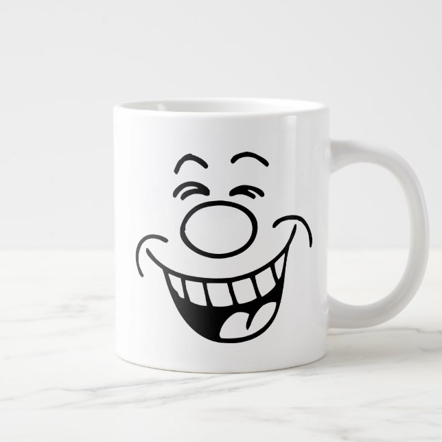 Taza De Café Gigante Emoji de cara de risa (Derecha)