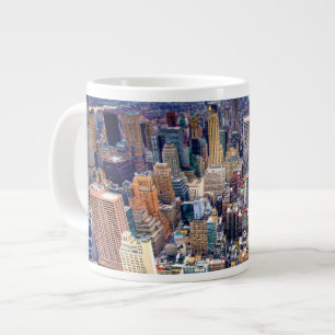 Taza De Café Gigante Empire State Building y Midtown Manhattan