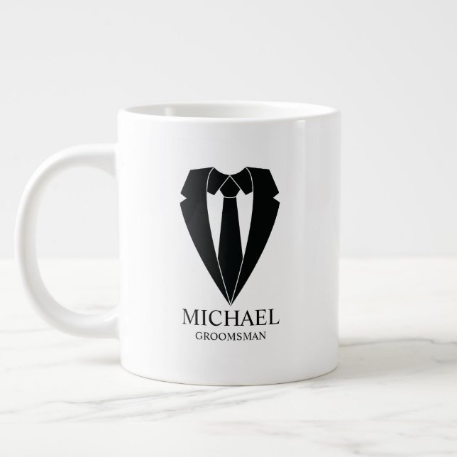 Taza De Café Gigante Empleos Bodas negros y armadores personalizados (Izquierda)