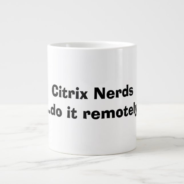 Taza De Café Gigante Empollones de Citrix (Frente)