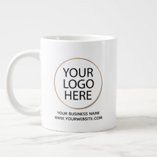 Taza De Café Gigante Empresa personalizada profesional   Texto del logo
