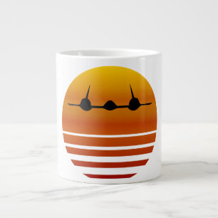 Taza De Café Gigante En el atardecer - El Blackbird
