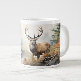 Taza De Café Gigante En el corazón de lo salvaje: Majestic Elk