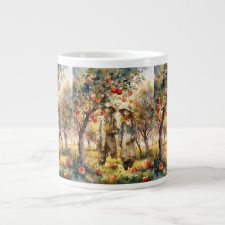 Taza De Café Gigante En el huerto de Apple