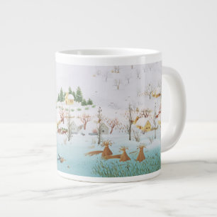 Taza De Café Gigante En el lago congelado 1987