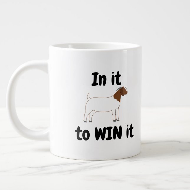 Taza De Café Gigante En él para GANARLO - Boer Goat (Izquierda)