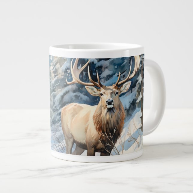 Taza De Café Gigante En el salvaje: La Majestad de Elk (Derecha)