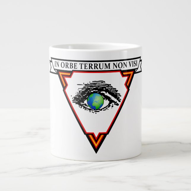TAZA DE CAFÉ GIGANTE "EN ORBE TERRUM NO VISI" (Frente)