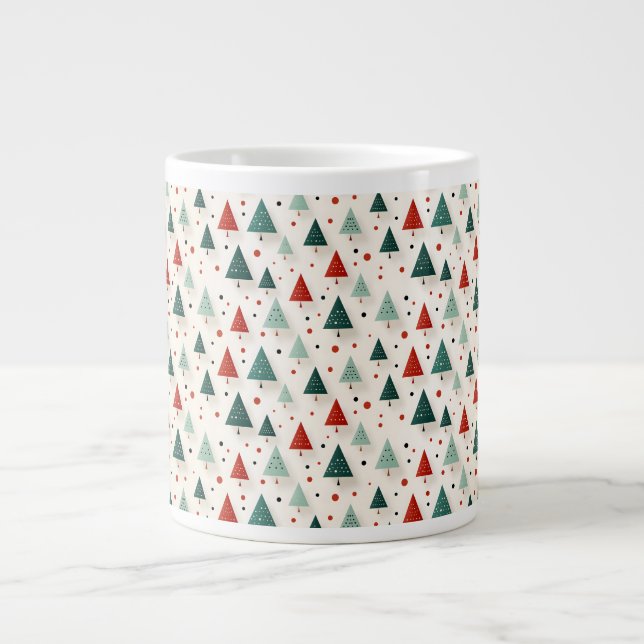Taza De Café Gigante Encantador árbol de Navidad (Frente)