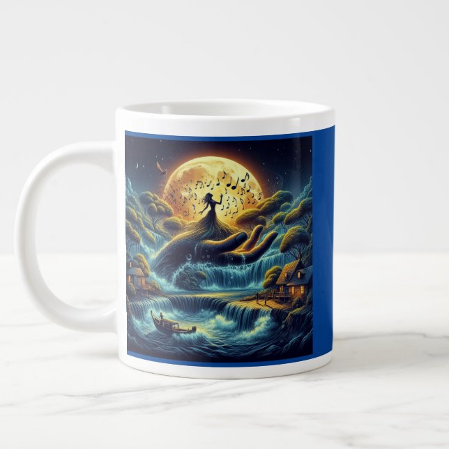 Taza De Café Gigante Encantadora Serenade de la Luna (Izquierda)
