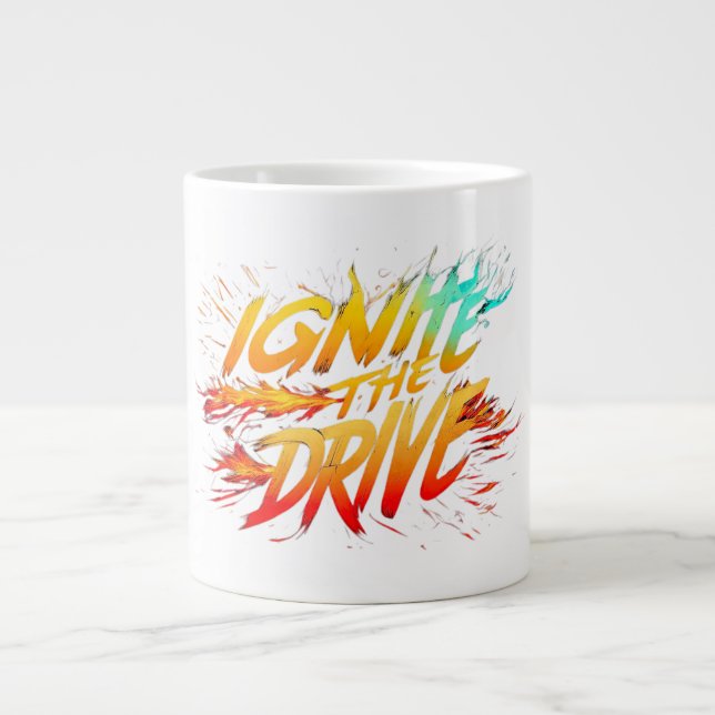 Taza De Café Gigante "Encender la unidad" (Frente)