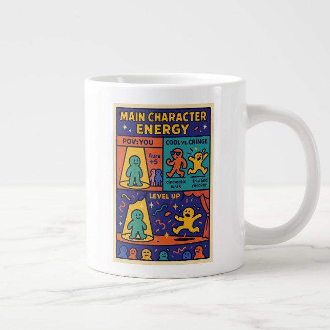 Taza De Café Gigante Energía de caracteres principales (Derecha)