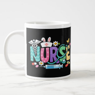 Taza De Café Gigante Enfermera de Pascua Adorable Humor Médico