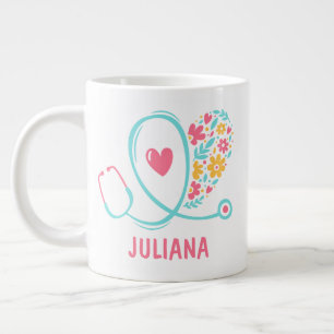 Taza De Café Gigante Enfermera / Doctor / CNA / RNA