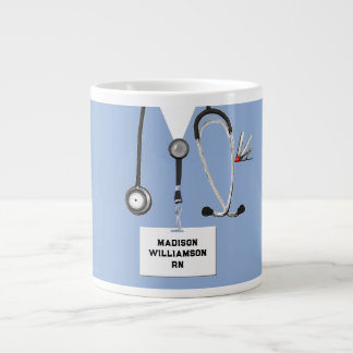 Taza De Café Gigante Enfermera Personalizada