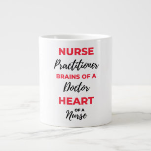 Taza De Café Gigante Enfermera Profesional Cerebros De Un Corazón Médic